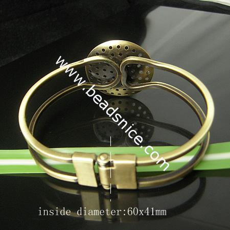 Jewelry Making Bracelet Cord,Base Diameter:28mm,Inside Diameter:60x41mm,Lead Safe,Nickel Free,