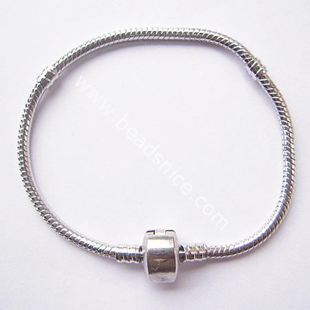 Jewelry Brass Bracelet,8.5 inch,3mm thick,Lead Safe,Nickel Free,