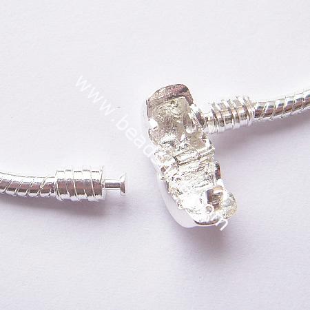Jewelry Brass Bracelet,7.5 inch,3mm thick,Lead Safe,Nickel Free,
