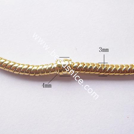 Jewelry Brass Bracelet,8.5 inch,3mm thick,Lead Safe,Nickel Free,