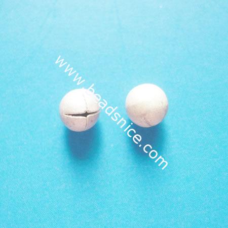 Sterling silver bead,4mm,round,