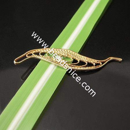 Leaf Pendant,brass,lead-safe,nickel-free,drops,