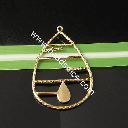 Wholesale pendants,brass,lead-safe,nickel-free,drops,