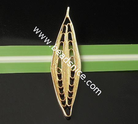 Leaf Pendant,brass,lead-safe,nickel-free,leaf,