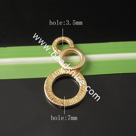 Brass Filigree Pendant,Hole:about 3.5mm&4.5mm&7mm,21x11mm,Lead-Safe ,Nickel-Free,