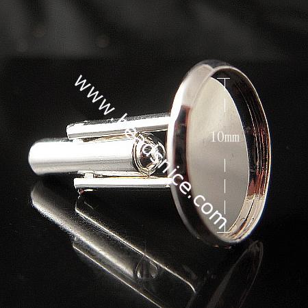 Brass Buckel,Base Diameter:10mm,Lead-Safe,Nickel-Free,Handmade Plated,