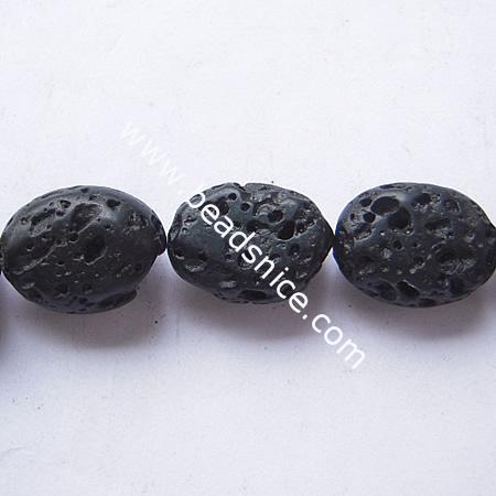 Lava Beads Natural,Oval,10x14mm,Hole:about 0.8mm,16 inch,