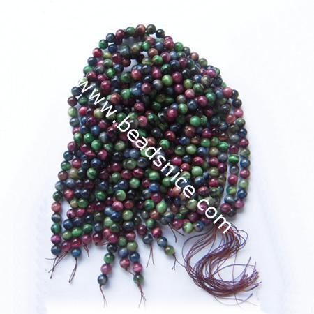 The Eye Beads Natural,  Round,10mm,Hole:about 1mm,16 inch,