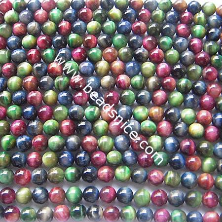 The Eye Beads Natural,  Round,8mm,Hole:about 1mm,16 inch,