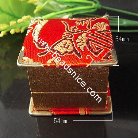 Satin jewelry Box,54x54x41mm,
