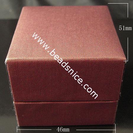 Leather jewelry Box,51x46x39mm,