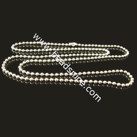 Iron necklace chain,length 22 inch,1.5mm thick,nickel free,
