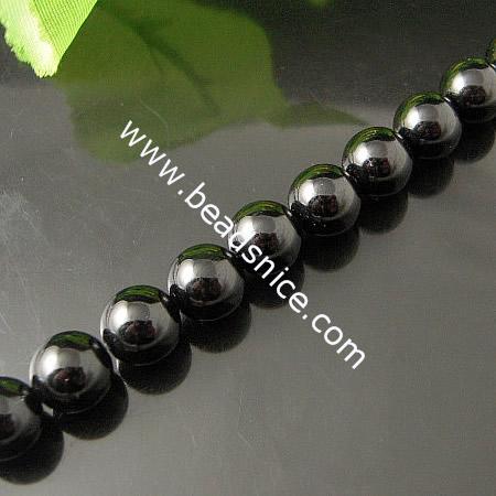 Black Agate Beads,8mm,14 inch,Hole:about 1mm,