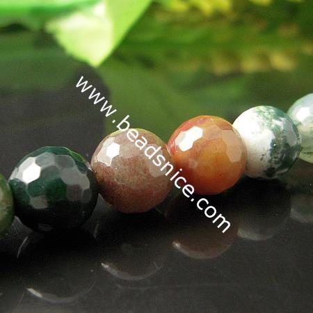 Indian Agate Natural,14mm,14inch,Hole:about 1mm,