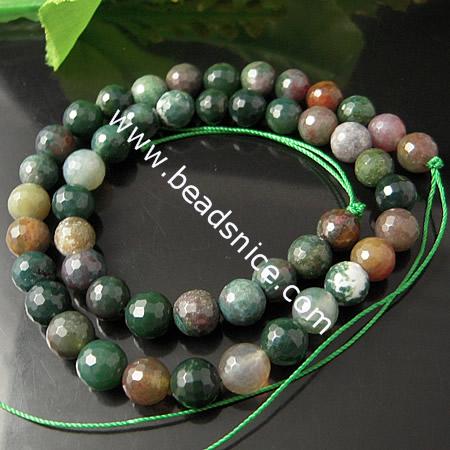 Indian Agate Natural,10mm,14inch,Hole:about 1mm,