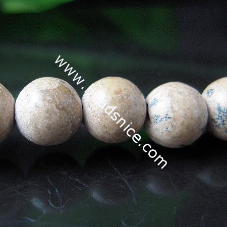 Chinese Jasper Picture Natural,6mm,16 inch,Hole:About 1.2mm,