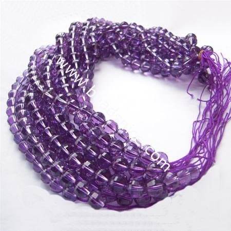 Amethyst Beads Natural,10mm,16 inch,Hole:1.2mm,