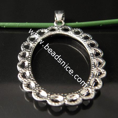 Alloy Pendant ,Base Diameter:20x30mm,Hole:about 4x6mm,Lead-Safe,Nickel-Free,