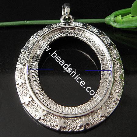 Alloy Pendant,Base Diameter:30x40mm,Hole:about 4x6mm,Lead-Safe,Nickel-Free,