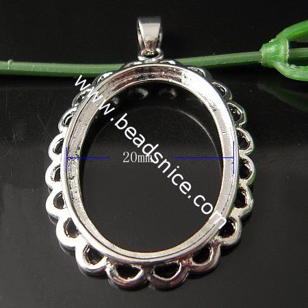 Alloy Pendant ,Base Diameter:20x30mm,Hole:about 4x6mm,Lead-Safe,Nickel-Free,