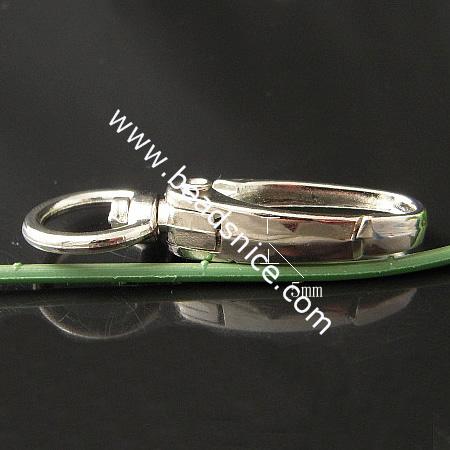 Alloy Clasp,45x17mm,Lead-Safe,Nickel-Free,