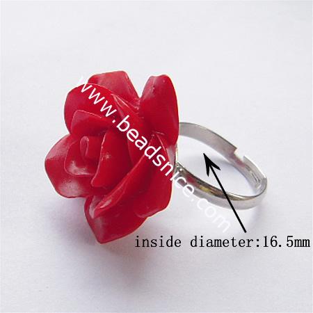 unique rings,cheap rings,size:6,flower