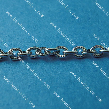 Stainless Steel Chain,Thickness:1.3mm,5.3x9.7mm,Lead-Safe,Nickel-Free,