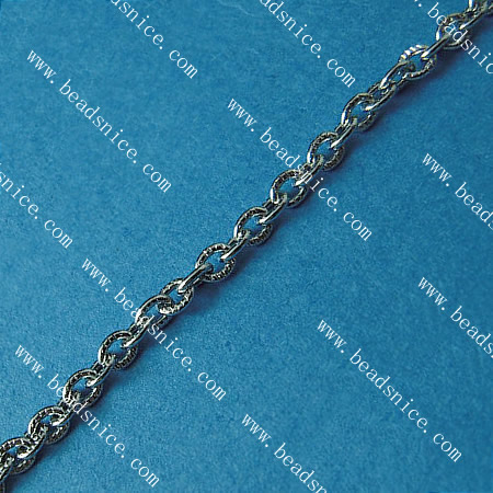 Stainless Steel Chain,Thickness:1.3mm,5.3x9.7mm,Lead-Safe,Nickel-Free,