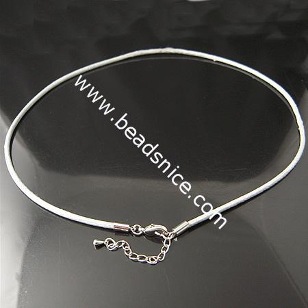 Wax Cord Necklace ,18 inch,Thickness:2mm,