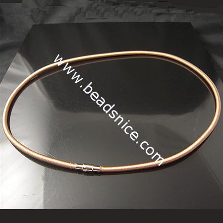 Jewlry Marking Necklace Cord,18 inch,Thickness:3mm,Clasp:5mm,