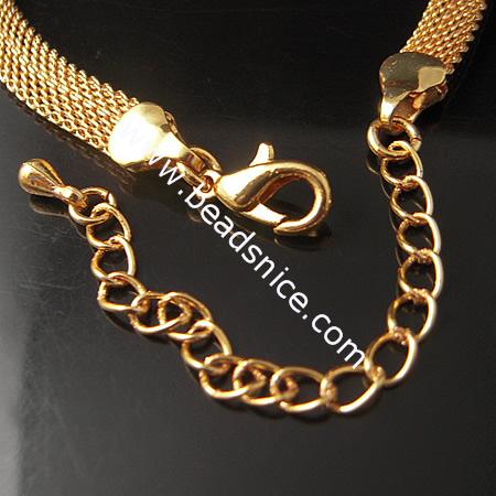 Brass Necklace Chian,18 inch,Thickness:2x6mm,Lead-Safe,Nickel-Free,