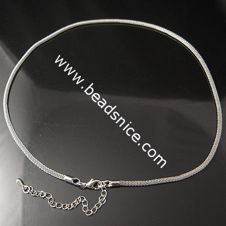Brass Necklace Chain,18 inch,Thickness:2.5mm,Lead-Safe,Nickel-Free,
