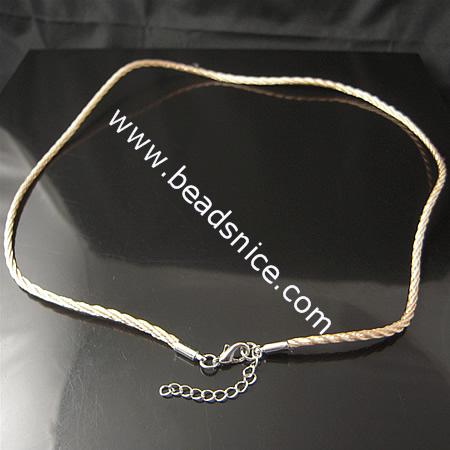 Jewelry Making Necklace Cord,18 inch,Thickness:2mm,Lead-Safe,Nickel-Free,