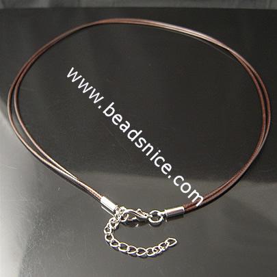 Jewelry Making Necklace Cord,18 inch,Thickness:2mm,Lead-Safe,Nickel-Free,