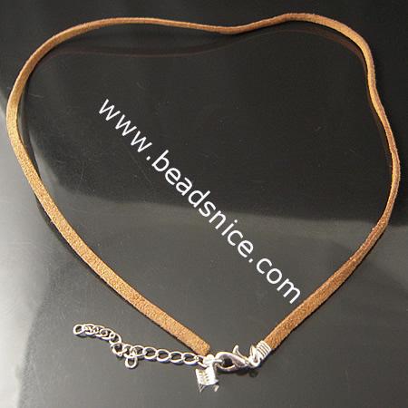 Jewelry Making Necklace Cord,18 inch,Thickness:1x3mm,Lead-Safe,Nickel-Free,