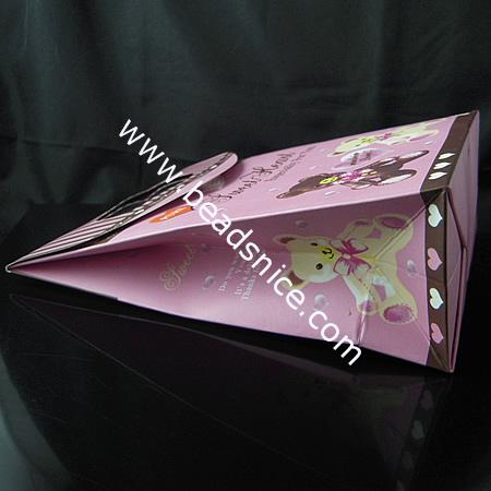 Paper Gift Bag，168X128X60mm,100pcs per bag,