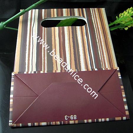 Paper Gift Bag，165X125X60mm,100pcs per bag,