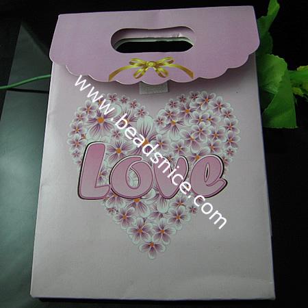 Paper Gift Bag，170X120X60mm，100pcs per bag,