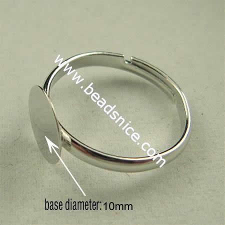 filigree ring base,round