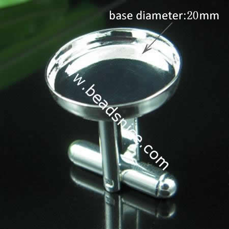 Jewelry brass buckle,base diameter:20mm,Nickel free , Lead safe,Handmade Plated,