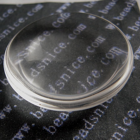 Domed Clear Glass Rounds Cabochons,38x38mm,nickel free, Great for Rings , Pendant Settings and Earring Blanks.