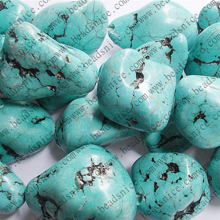 Turquoise Natural,Nuggets,28X36—21x28.5mm,hole:1.5,16inch