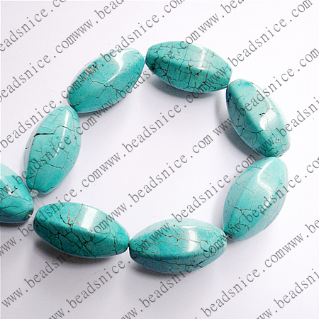 Turquoise Natural,Rice,21X35mm,hole:1.5,16inch