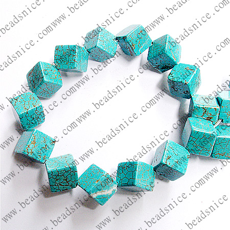 Turquoise Natural,Diamond,116X16X10mm,hole:1.2,16inch