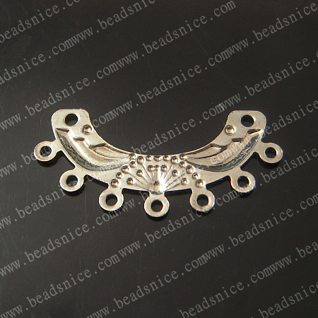 Brass Connectors/Link，13X25X0.8mm，hole:1mm,