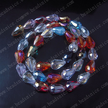 crystal 6000 teardrop pendant ,8X12mm,hole:1.2mm,18inch,