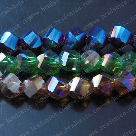 crystal 5020 Helix Beads ,6X6mm,hole:1.2mm,7inch,