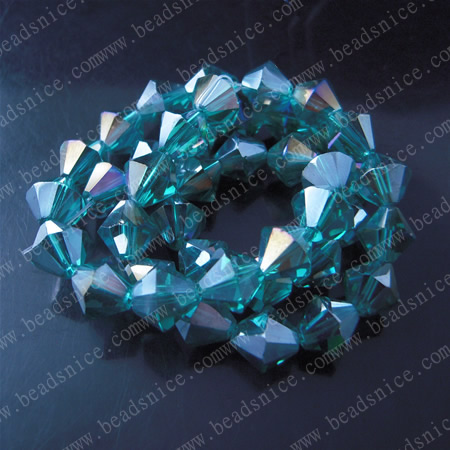 crystal Crystal 5301 Bicone Beads ,ABcloar,10X10mm，hole:1.2mm,12.5inch,