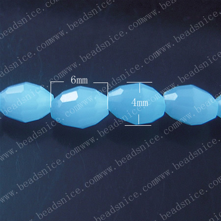 Other crystal Crystal Beads ，4X6mm,hole:1.2mm,16inch,
