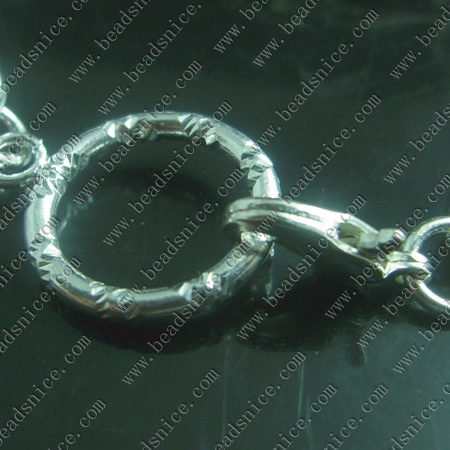 Necklace Chain, Brass, 7inch,Spring Ring Clasp：9X15mm,